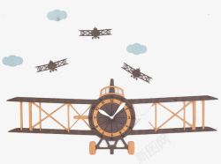 小飞机图案北欧风小飞机装饰高清图片