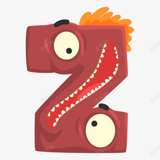 可爱表情字母Zpng免抠素材_88icon https://88icon.com 3D英文字母 可爱表情字母Z 大嘴 彩色字母 眼睛 立体字母 艺术字体 艺术字母 英文字母 表情字母