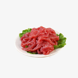 牛肉火锅店嫩牛肉生菜美味新鲜食材高清图片
