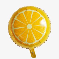 香槟酒杯铝膜气球橙子铝膜气球高清图片