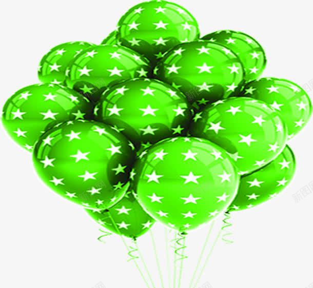 绿色气球圣诞模板png免抠素材_88icon https://88icon.com 下载 圣诞 模板 气球 绿色