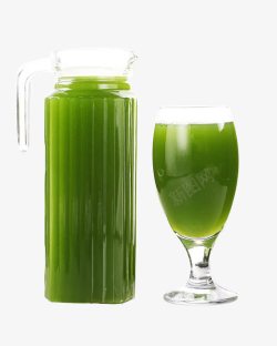 绿色金桔汁酒杯青瓜汁饮料高清图片