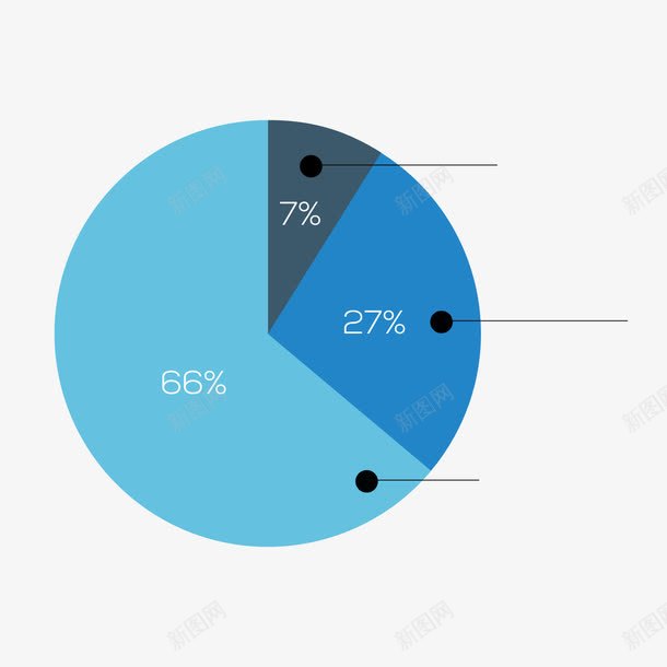 蓝色饼状图png免抠素材_88icon https://88icon.com 占比 扇形 数据 标注 百分比 蓝色 行情 饼状