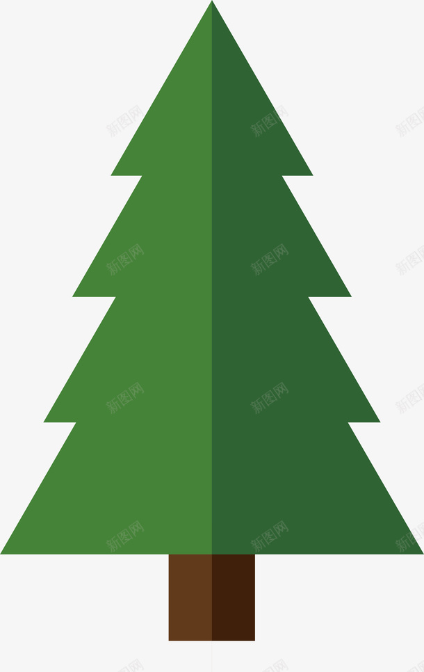 圣诞树绿松树树冬天圣诞节png免抠素材_88icon https://88icon.com 冬天 圣诞树 圣诞节 松树 树 绿
