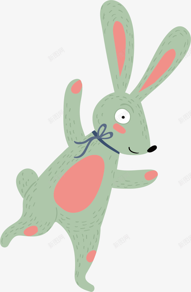 水彩灰色兔子矢量图ai免抠素材_88icon https://88icon.com 兔子 动物 卡通 可爱 手绘 水彩 灰色 矢量图