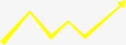 简洁曲线黄色简洁股票曲线高清图片