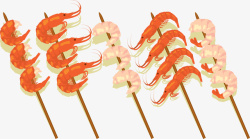 烤大虾美味海鲜烧烤龙虾高清图片