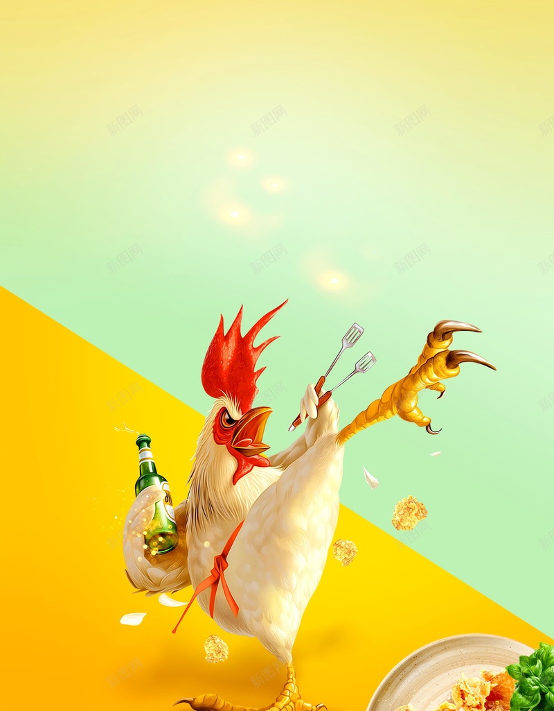 鸡情时刻鸡排鸡柳美食海报psd设计背景_88icon https://88icon.com PSD源文件 PSD素材 分层文件 土鸡 炸鸡 烤鸡 美味餐饮 美食 背景模板 背景海报 背景素材 高清背景 鸡排 鸡柳 鸡翅 鸡胸肉 鸡腿