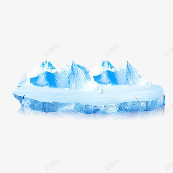 北极冰山psd免抠素材_88icon https://88icon.com 冰山 北极 寒冷素材 模型 水面结冰