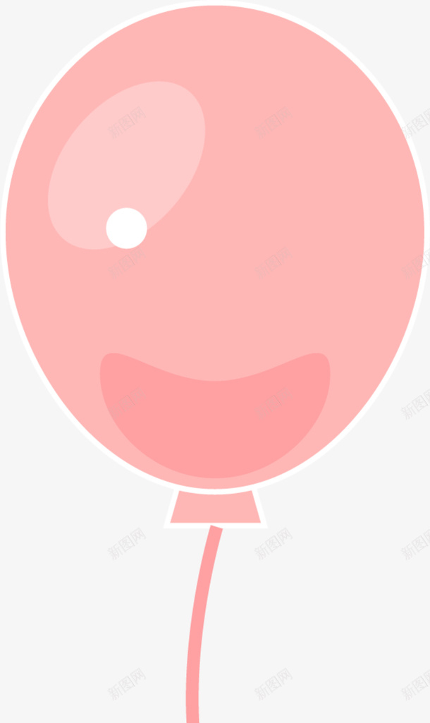 儿童节粉色纯色气球png免抠素材_88icon https://88icon.com 一个气球 儿童节 小清新 温馨 粉色气球 纯色气球 颜色单一