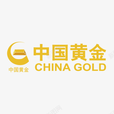 排版黄色中国黄金logo标志图标图标