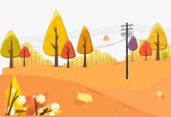 秋季景点推荐黄色风景图素材