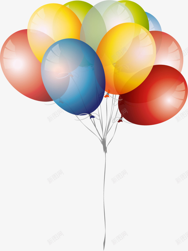 儿童节大串半透明气球png免抠素材_88icon https://88icon.com 一串气球 儿童节 升空 半透明气球 大串气球 童趣