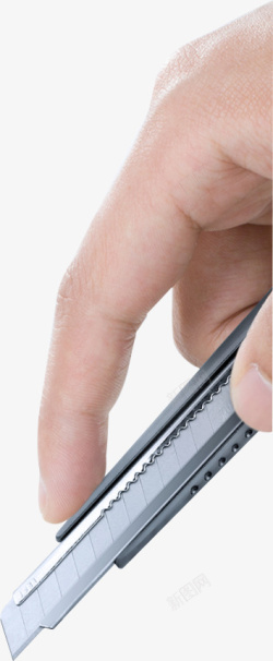 手机钢化膜素材电商手拿美工刀高清图片