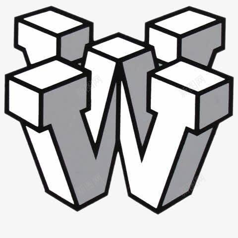 创意几何Wpng免抠素材_88icon https://88icon.com 创意几何 字母W 装饰图案