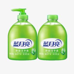 绿色瓶子蓝月亮洗手液高清图片