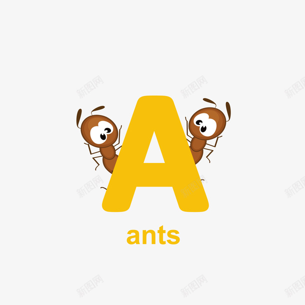 可爱蚂蚁字母A矢量图eps免抠素材_88icon https://88icon.com A字母 ant ants 可爱 可爱蚂蚁 字母A 蚂蚁 矢量图