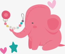 小象玩具手链小象玩具卡通可爱婴儿用品设高清图片