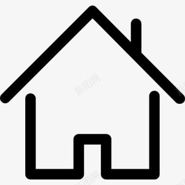 服务站房子房子的轮廓图标图标