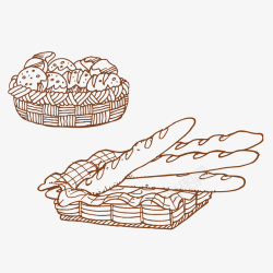 秋季蔬菜面包装饰案矢量图高清图片