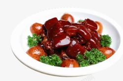 中式快餐宣传单红烧肉高清图片
