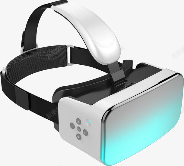 实物白色简约头戴式vr盒子png免抠素材_88icon https://88icon.com VR设备 vr头盔 vr游戏 vr盒子 vr眼镜 可穿戴设备 头戴式 白色 虚拟现实