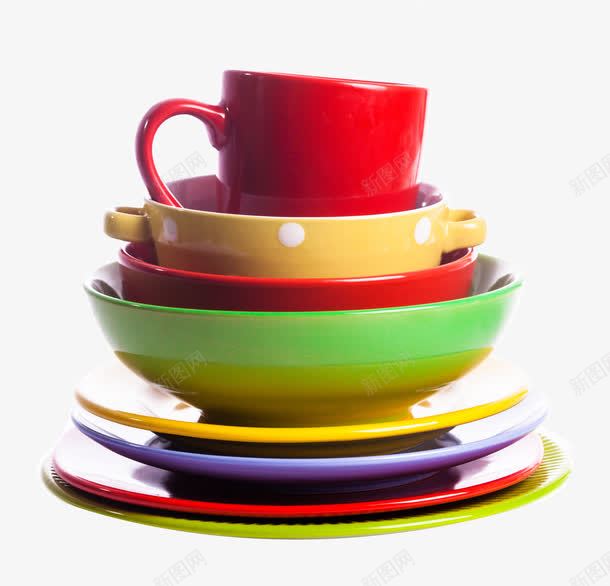 彩色塑料碗png免抠素材_88icon https://88icon.com 塑料盘 水杯 盘子 茶杯 餐具 饭碗