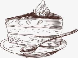 手绘菜单蛋糕高清图片
