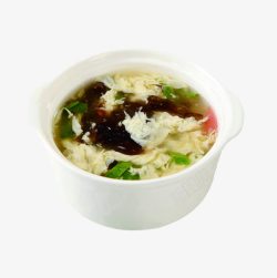 创意美食产品实物紫菜蛋汤一碗高清图片