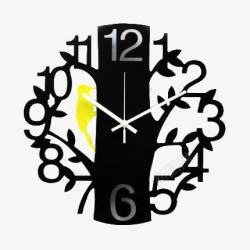 时钟挂表创意树闹钟实物图高清图片