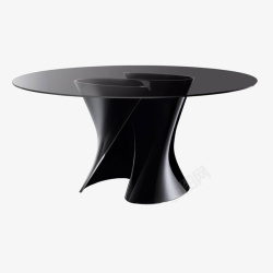 桌子侧面简约创意的黑色桌子高清图片