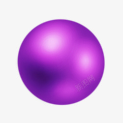 紫色创意时尚五彩球矢量图素材