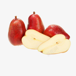 红啤梨新鲜当季时令水果素材