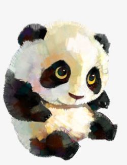 手绘小熊猫可爱熊猫高清图片