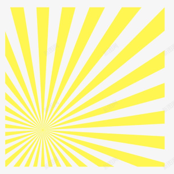 黄色散射线条放射性png免抠素材_88icon https://88icon.com 放射性 放射性线条 散射 线条 黄色