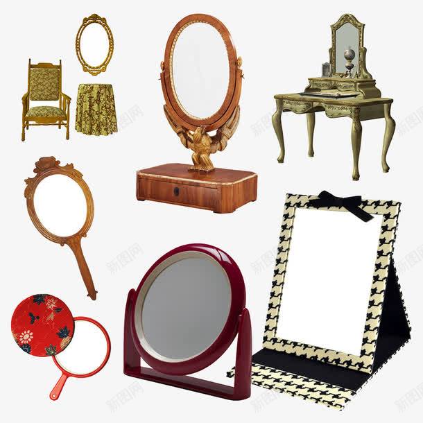化妆镜子png免抠素材_88icon https://88icon.com 古典镜子 台面镜 圆形 墙面镜 家具 小镜子 方形 梳妆台 椭圆镜 欧式镜子 镜子素材