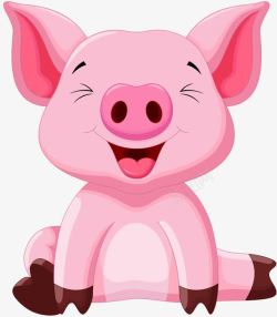 吹泡泡的粉色猪粉色小猪高清图片
