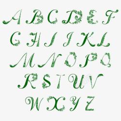 圣帕特里克节字母艺术字素材