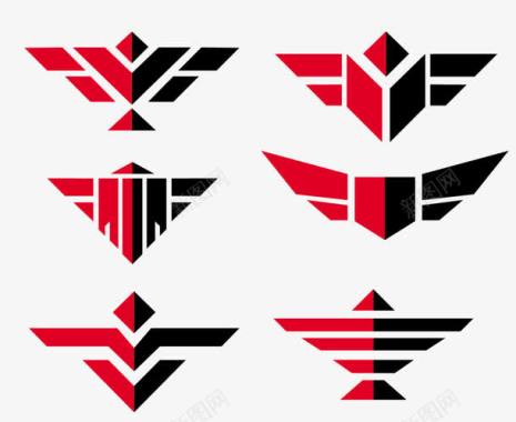 飞鸟老鹰logo图标图标