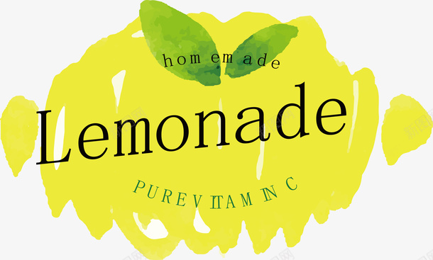 俱乐部logo水彩柠檬logo矢量图图标图标