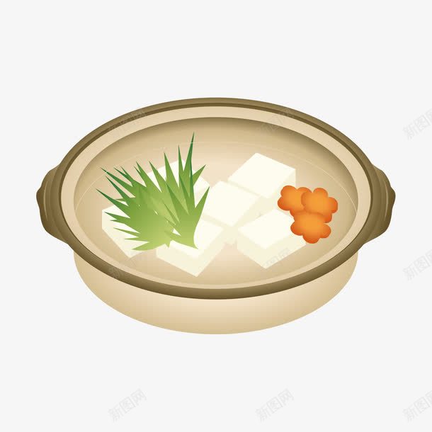 卡通美食火锅png免抠素材_88icon https://88icon.com 卡通 火锅 美食 豆腐