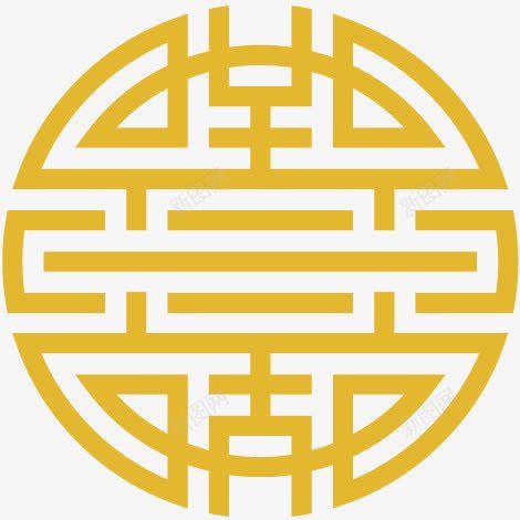 圆形传统元素底纹png免抠素材_88icon https://88icon.com 传统 圆 底纹 民族