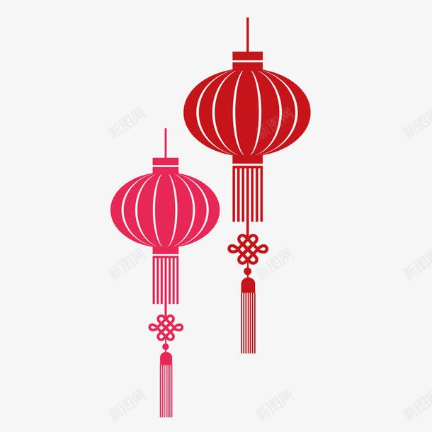 红色灯笼png免抠素材_88icon https://88icon.com 中国结 商务 喜庆 扁平化 灯笼 红色 纹理 花纹