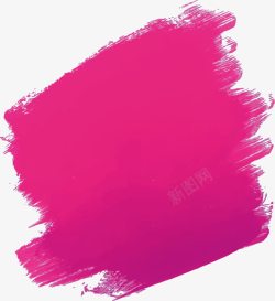 粉红色涂鸦水彩笔刷素材