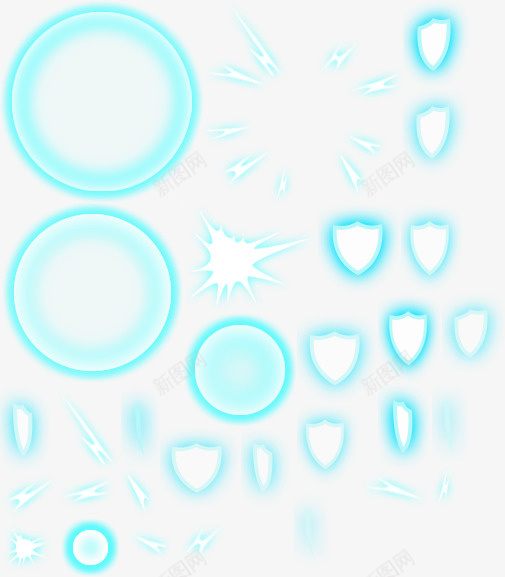 光圈盾牌特效png免抠素材_88icon https://88icon.com 修饰 效果 炫光 爆炸 闪电