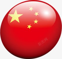 气球中国的标志五星红旗素材
