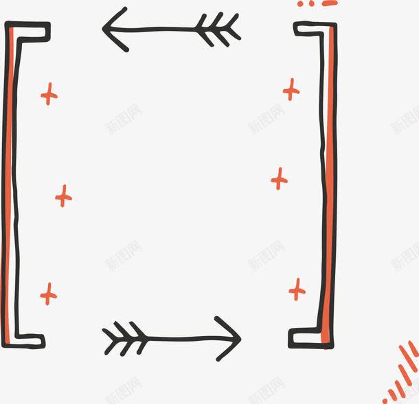 手绘简易文本框矢量图ai免抠素材_88icon https://88icon.com 对话框 手绘 文本框 简易 箭头 矢量图