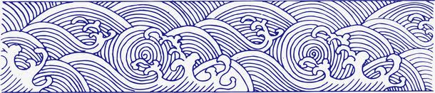 波纹海浪png免抠素材_88icon https://88icon.com 卡通 波浪线框 波纹 海浪形状 线条 背景 花纹 蓝色 设计