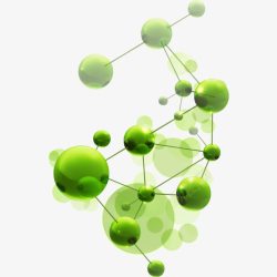 生化医疗绿色分子矢量图高清图片