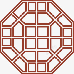 窗花公园园林窗子素材